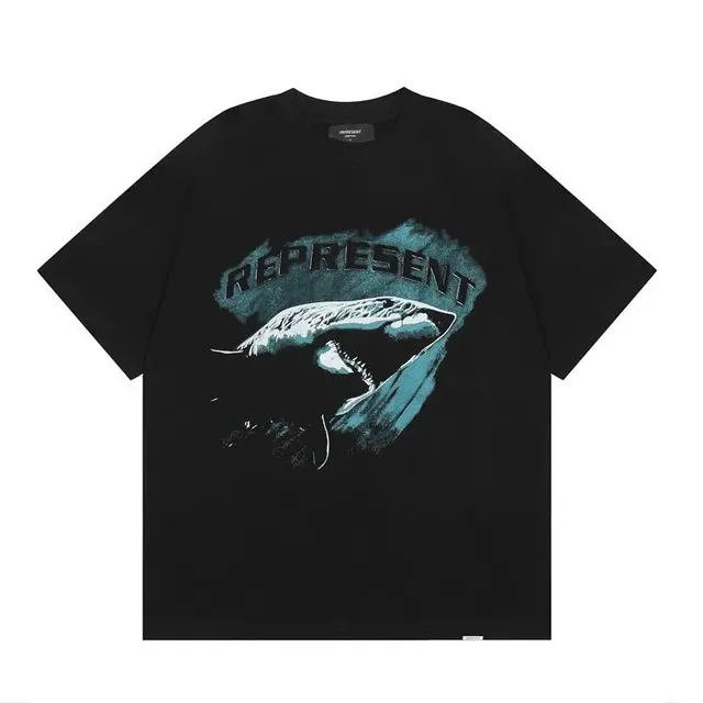 Represent Shark Graphic Tee Shark Print