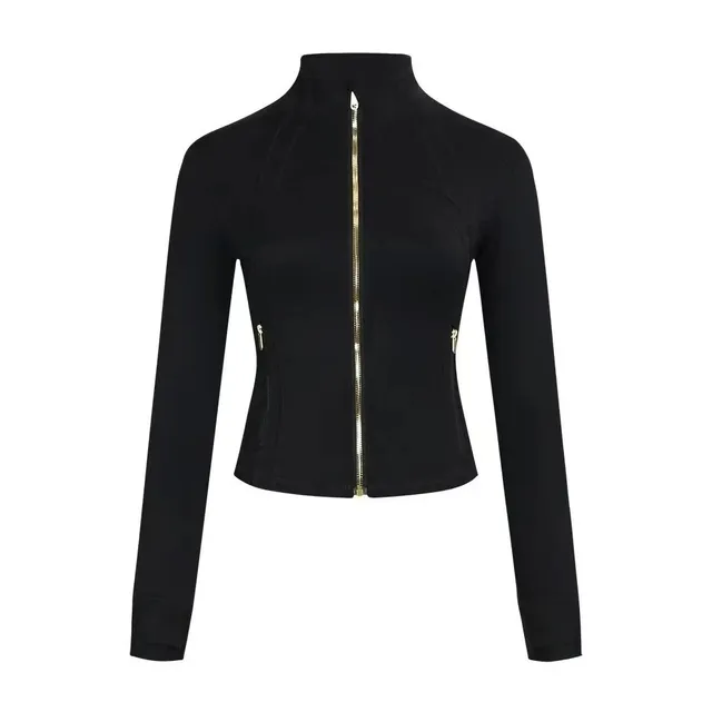 Lululemon Define Jacket Metallic Gold Zip