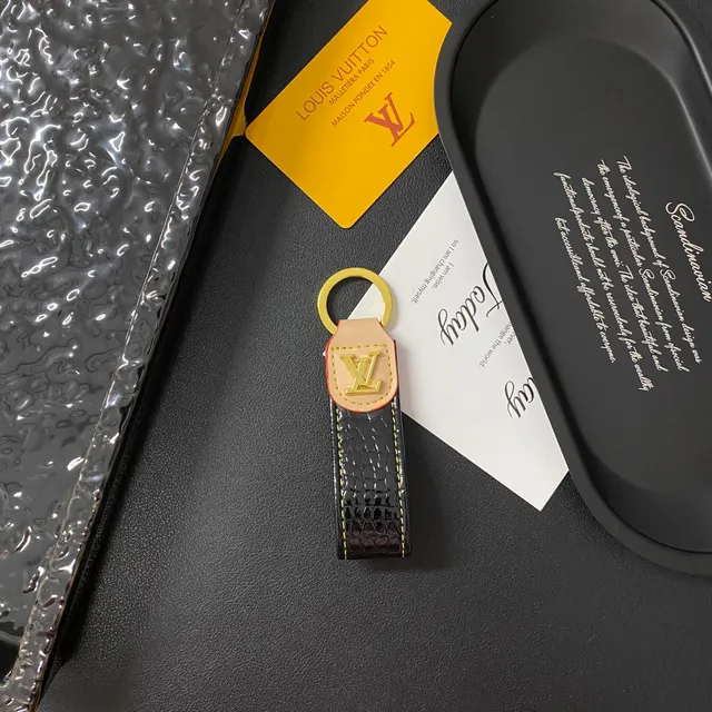Louis Vuitton Key Holder Crocodile Embossed