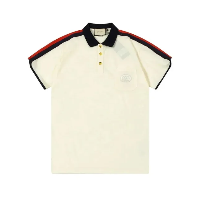 Gucci Polo Shirt Web Stripe Collar and Sleeves