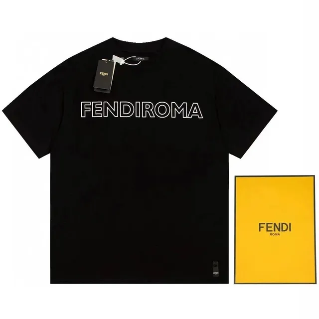 Fendi Graphic Tee FENDIROMA Outline