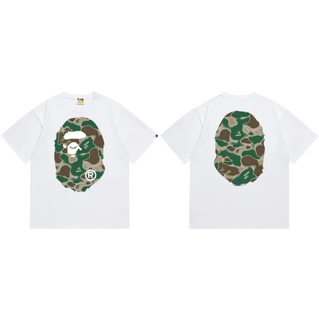 BAPE Shark Tee Camo Ape Head