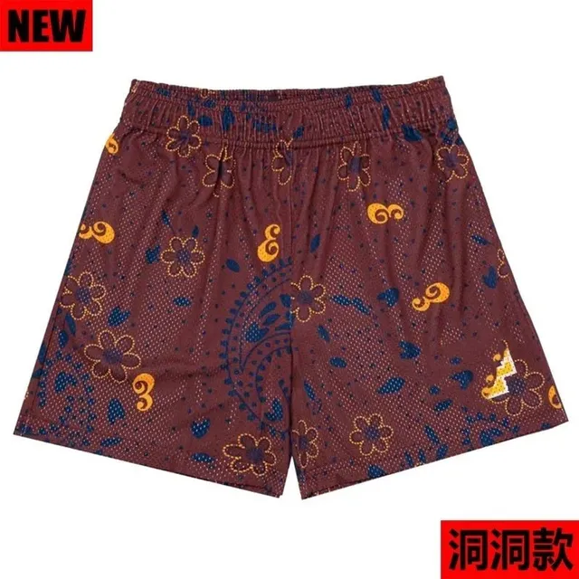 Printed Shorts Floral Paisley Mesh