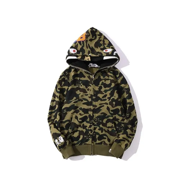 BAPE Shark Hoodie Camo