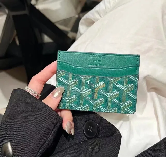 Goyard Card Holder Goyardine Canvas