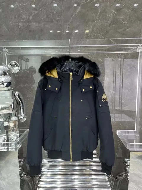 Moncler Puffer Jacket Fur-Trimmed Hood