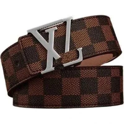 Louis Vuitton Damier Ebene Belt Checkered Canvas