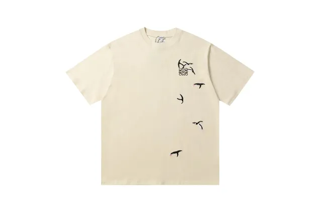 Loewe Penguin Embroidered Tee Flying Penguins