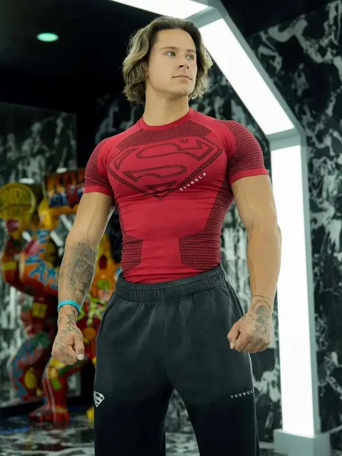 YoungLA Compression Tee Superman Logo