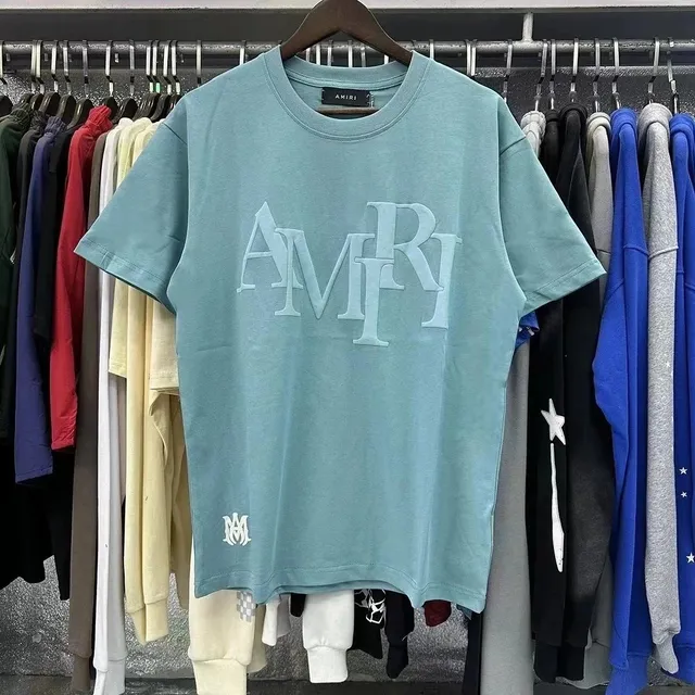 Amiri Logo T-Shirt Mint Blue