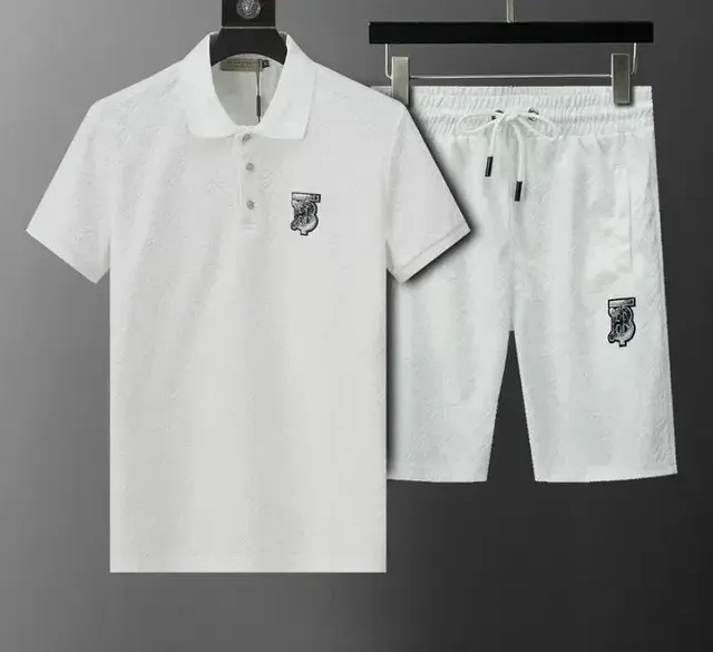 BAPE Polo and Shorts Set Shark Logo
