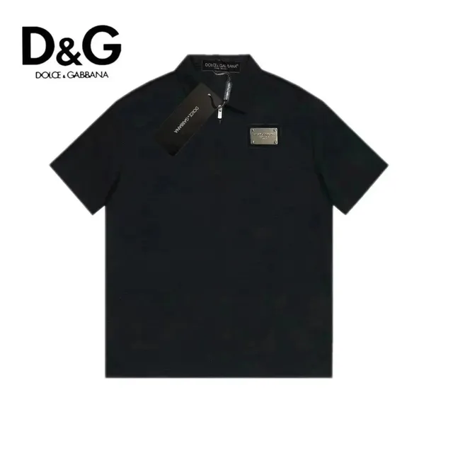 Dolce & Gabbana Polo Shirt Metal Logo Patch