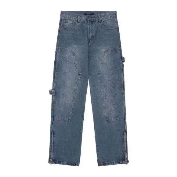 Louis Vuitton Monogram Denim Trousers All-Over LV Print