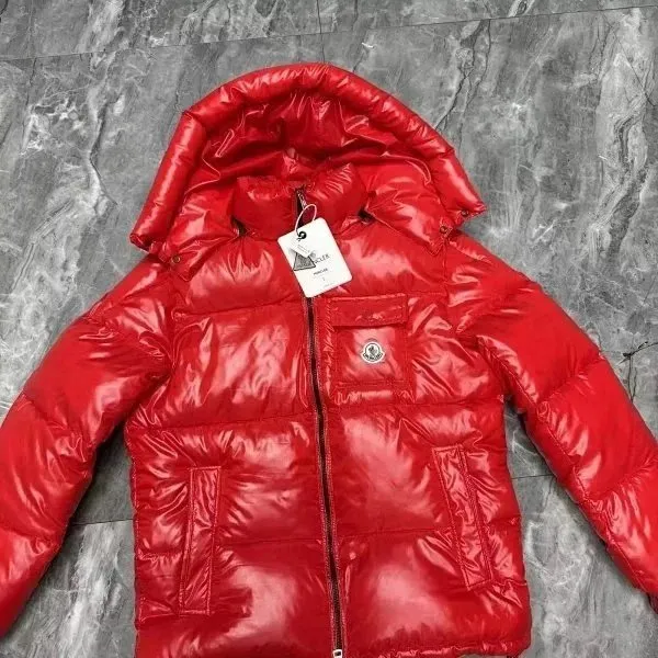 Moncler Puffer Jacket Glossy Red