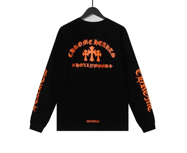 Chrome Hearts Long Sleeve Tee Hollywood Cross Print