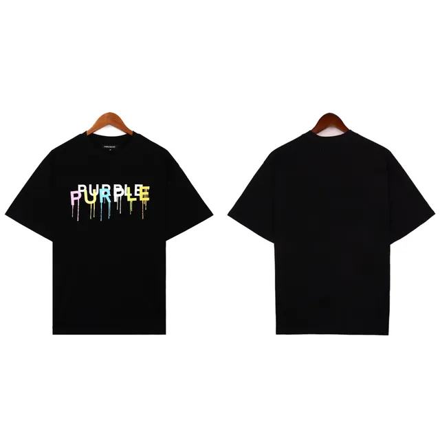 Purple Brand Graphic Tee Dripping Logo