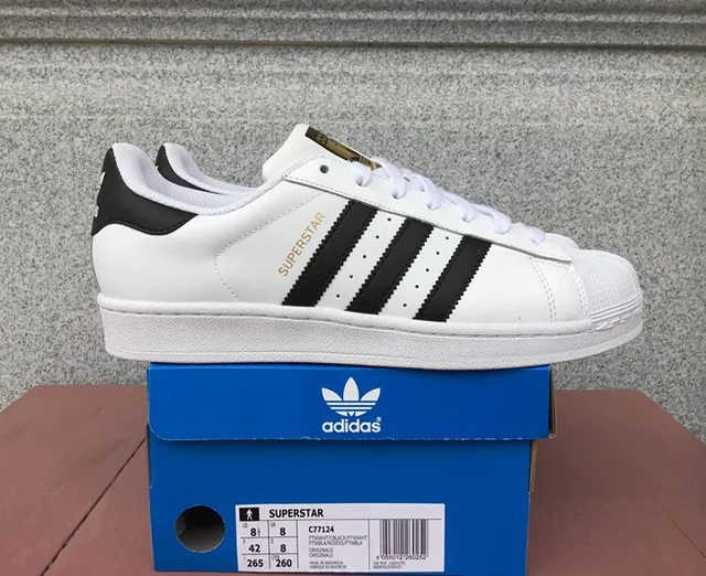 Adidas Superstar White Black Gold