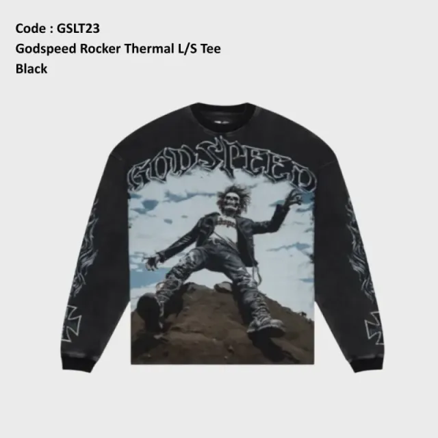 Gslt23 Godspeed Rocker Thermal L/S T-Shirt Black