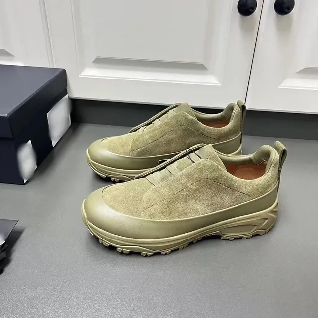 Amiri Suede Slip-On Sneaker Olive Suede