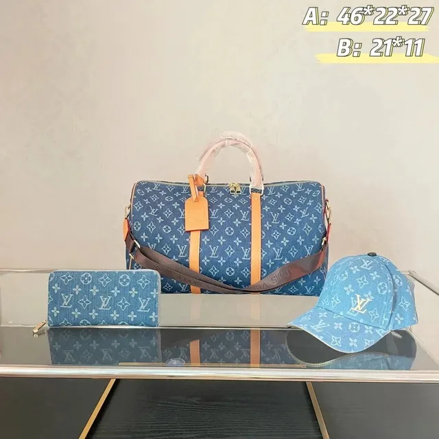 Louis Vuitton Keepall Bandoulière Denim Monogram
