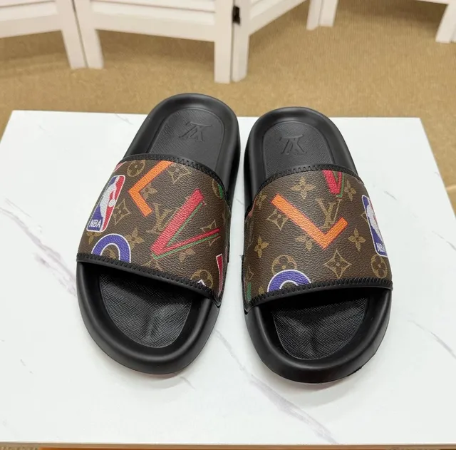 Louis Vuitton × NBA sandals slippers