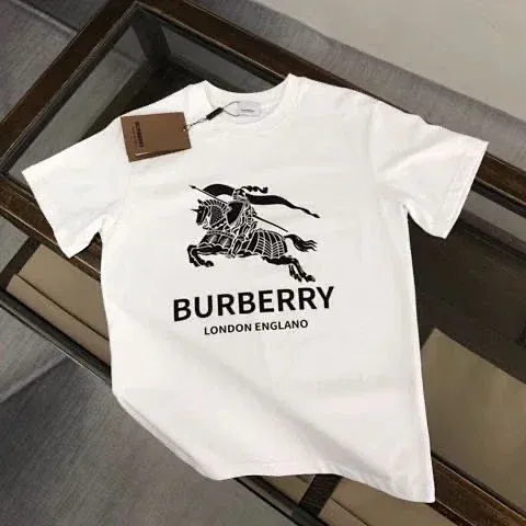 Burberry Equestrian Knight Tee Black Logo Print