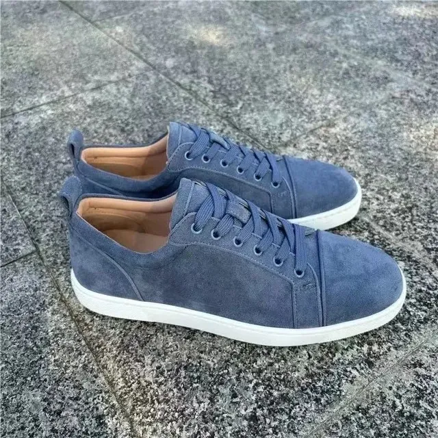 Christian Louboutin Louis Junior Navy Suede