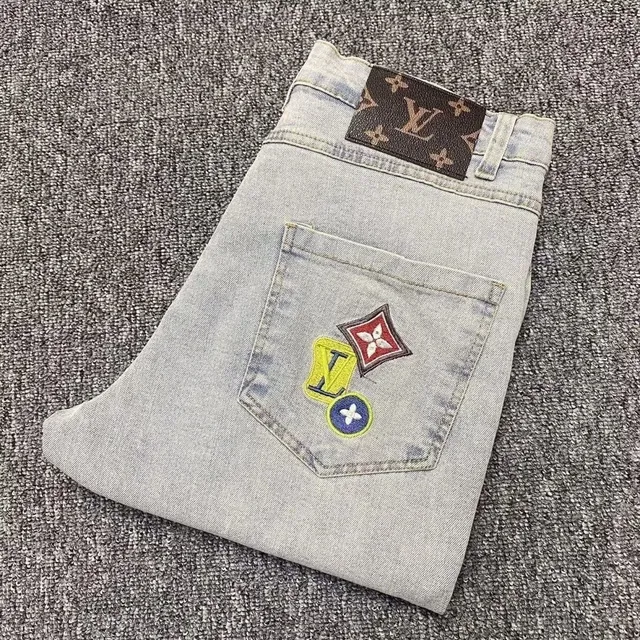 Louis Vuitton Denim Jeans Monogram Patch