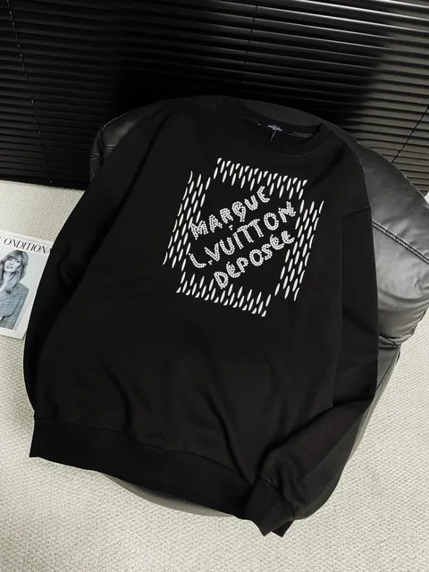 Louis Vuitton Crewneck Sweatshirt Crystal-Embellished Logo
