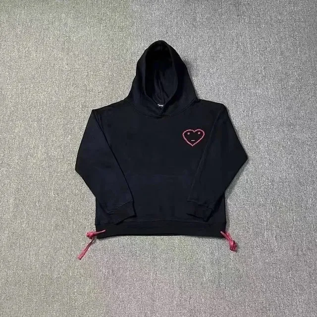 Carsicko Heart Hoodie Embroidered Heart
