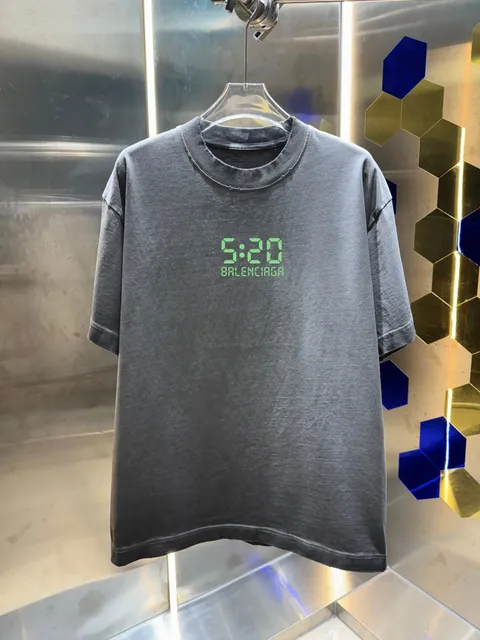 Balenciaga Digital Clock Tee 5:20 Print