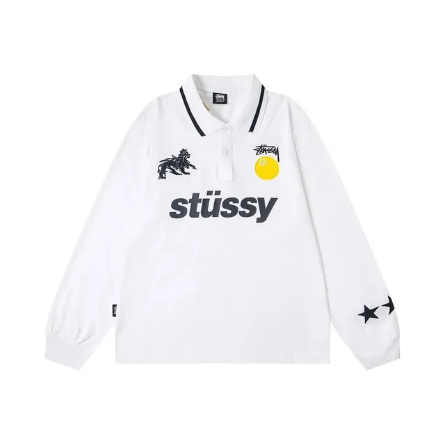 Stüssy Polo Shirt Lion Logo