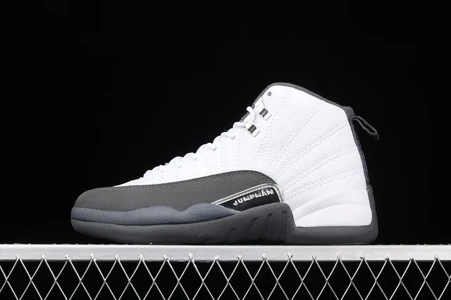 Air Jordan 12 White Grey
