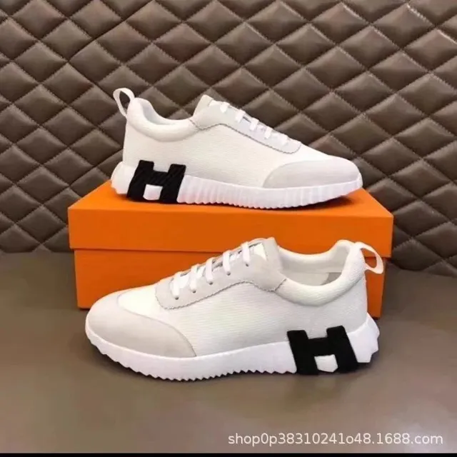 Hermès H-Racer Sneaker White Black H Logo