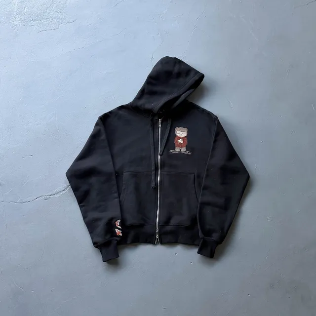 Drew House Zip-Up Hoodie Bear Embroidery
