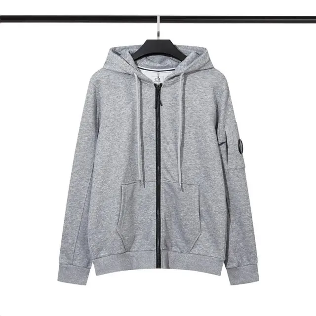 C.P. Company Goggle Jacket Hoodie Heather Grey