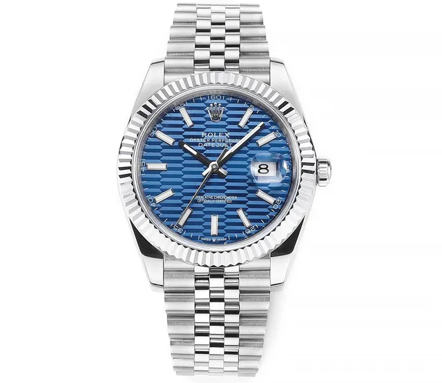 Rolex Oyster Perpetual Datejust Blue Honeycomb Dial