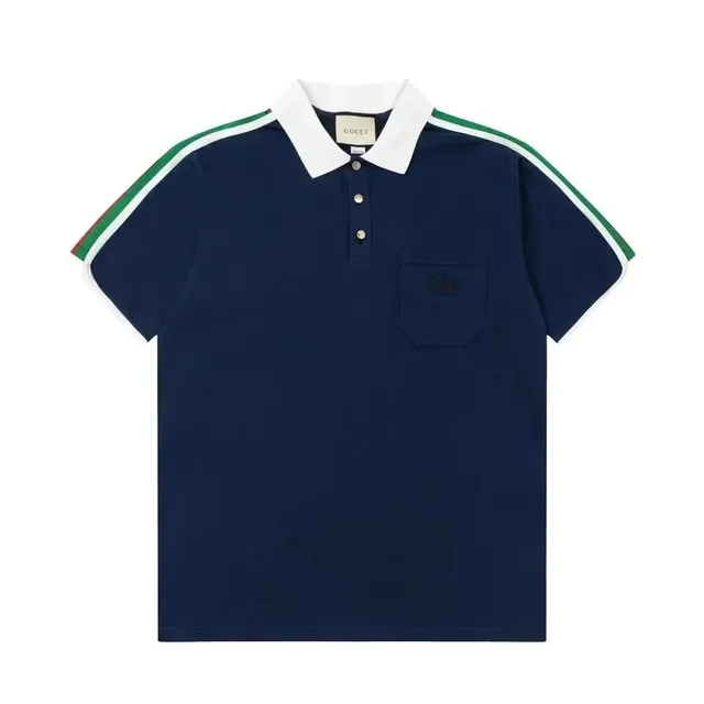 Gucci Polo Shirt Web Stripe Sleeve