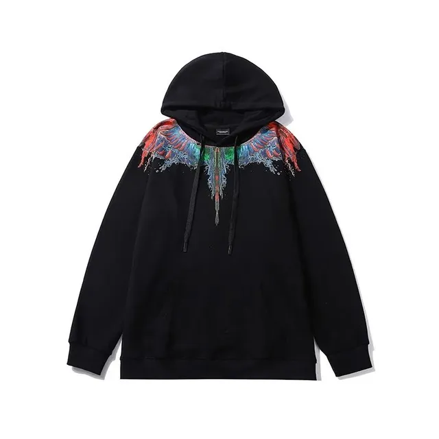 Marcelo Burlon Wings Hoodie Multicolor Wings Print