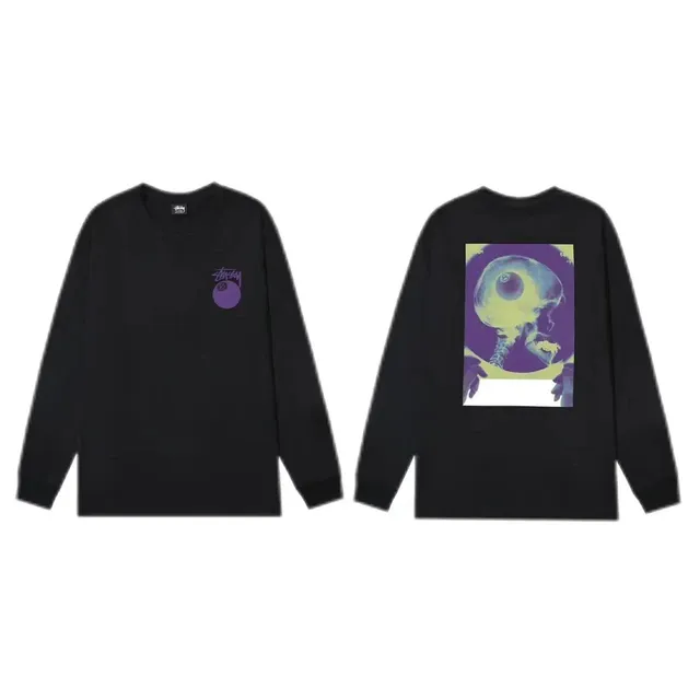 Stüssy Long Sleeve Tee Skull Print