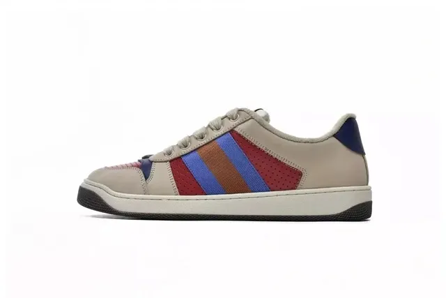 Gucci Ace Sneaker Web Stripe Beige