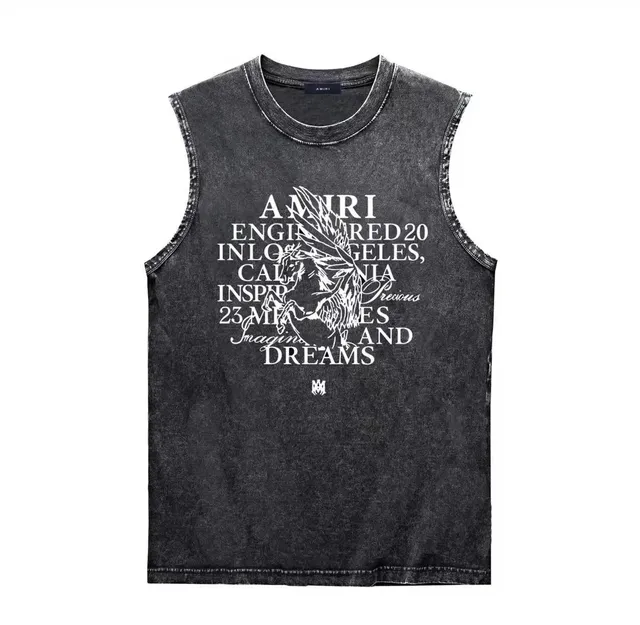 Amiri Sleeveless Tee Engineered Print