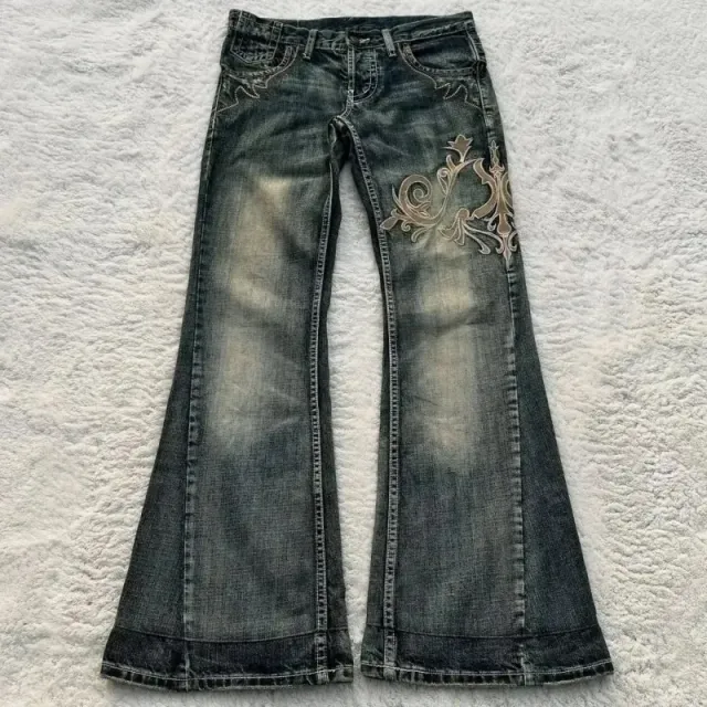 Levi's Flare Jeans Embroidered Floral