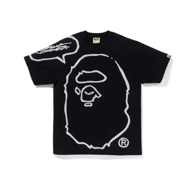 BAPE Ape Head Tee Outline Ape with Speech Bubble