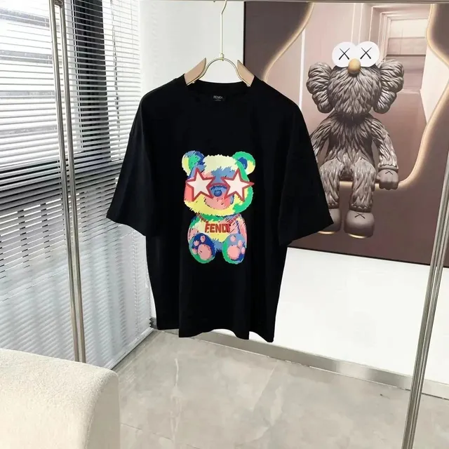 Fendi × KAWS Bear T-Shirt Multicolor Bear Print