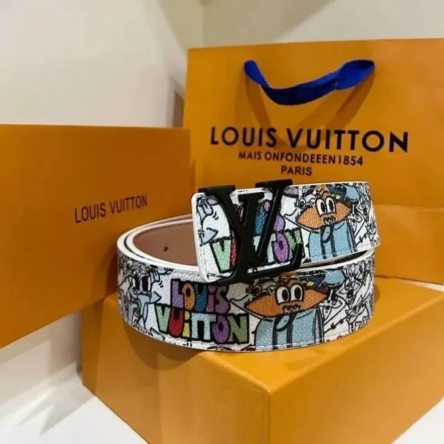 Louis Vuitton Belt Graffiti Print
