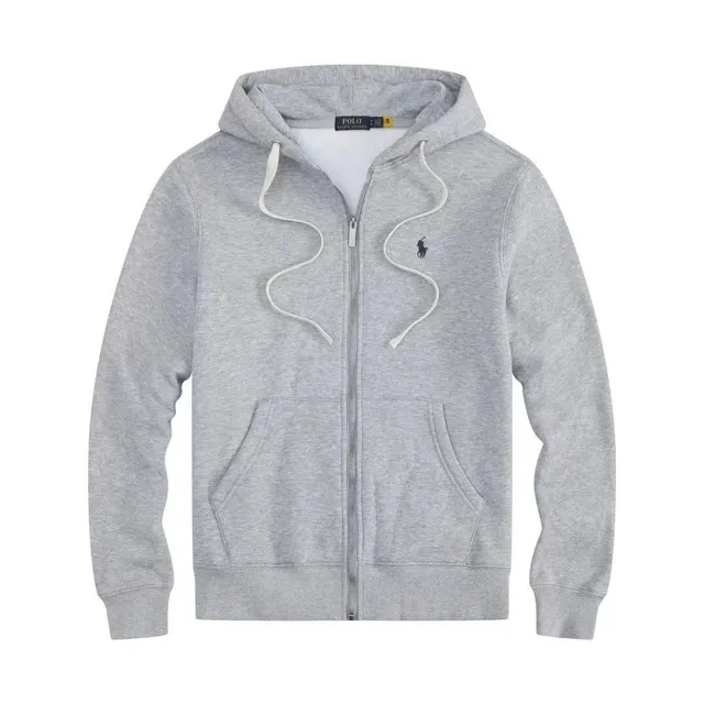 Polo Ralph Lauren Classic Fit Full-Zip Hoodie Heather Grey