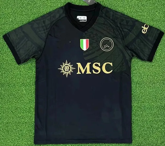 Napoli Third Jersey Black Gold