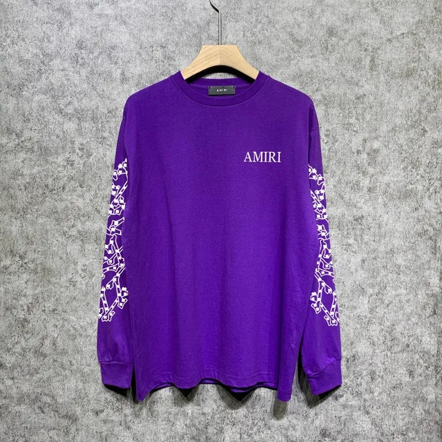 Amiri Long Sleeve Tee Chain Print