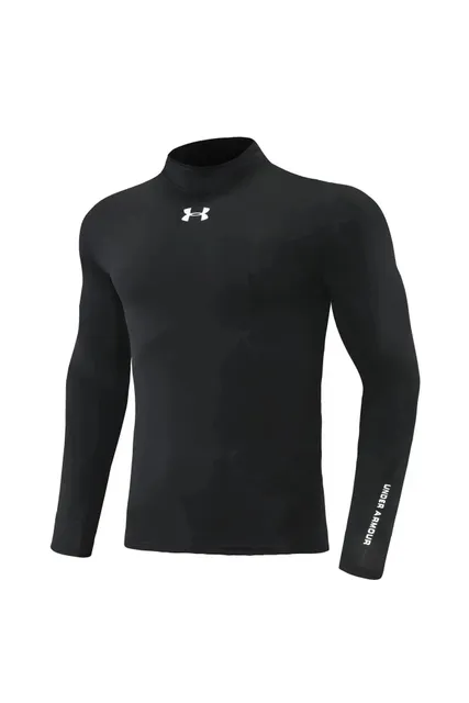 Under Armour HeatGear Mock Neck Black